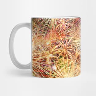 Fireworks light celebration pattern background Mug